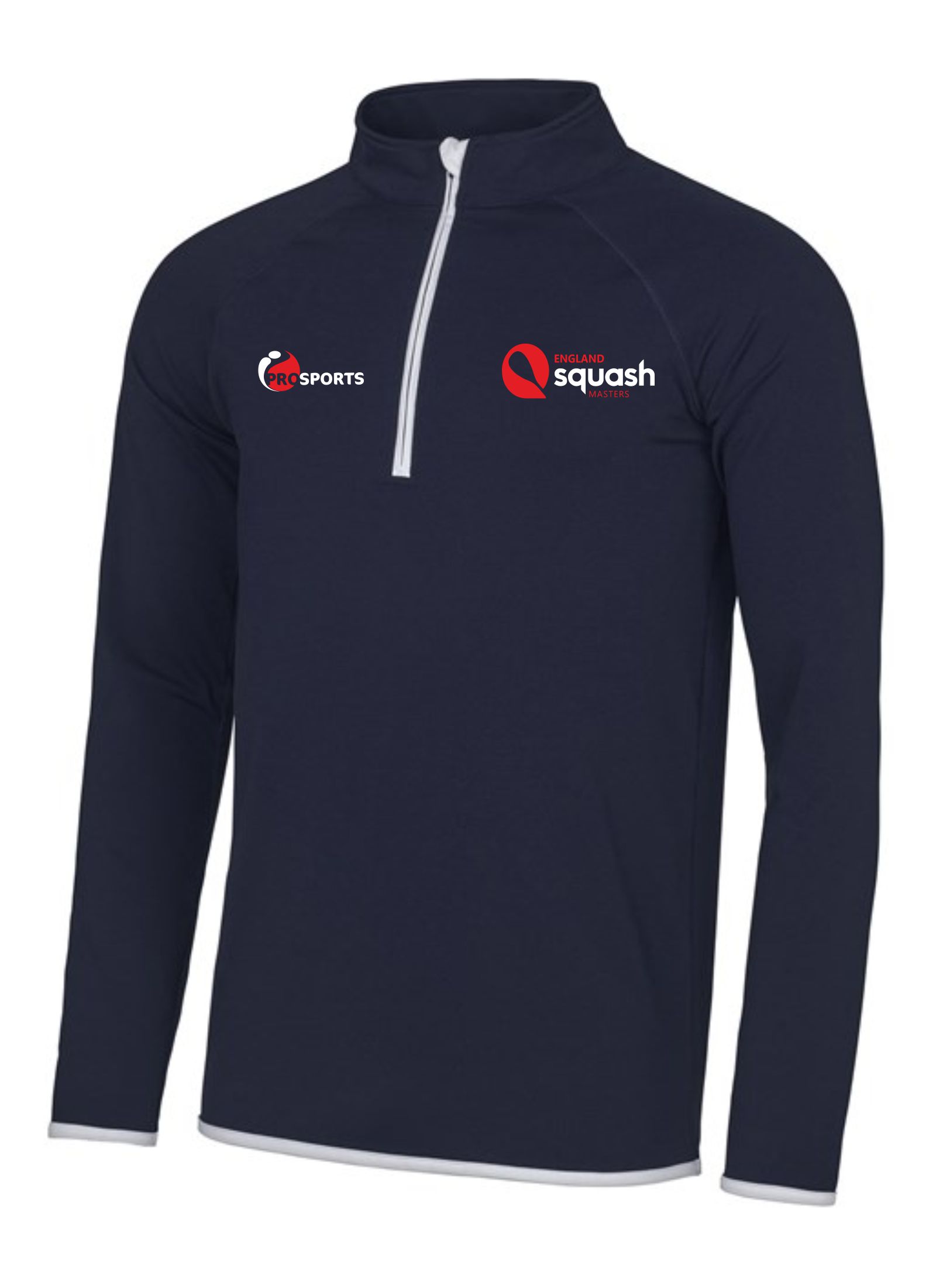 ENGLAND SQUASH MASTERS Men's Coolfit Warm-Up Top - Image 2