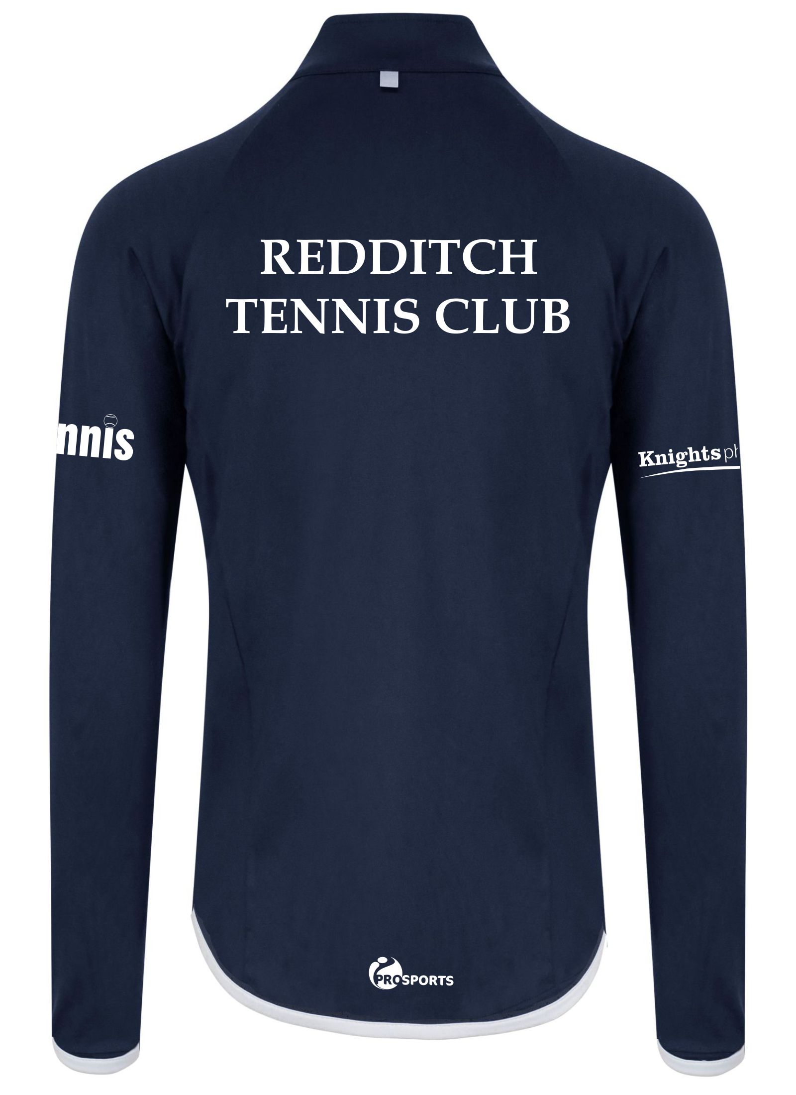 Redditch Tennis Club Men's Coolfit Warm-Up Top - Image 6