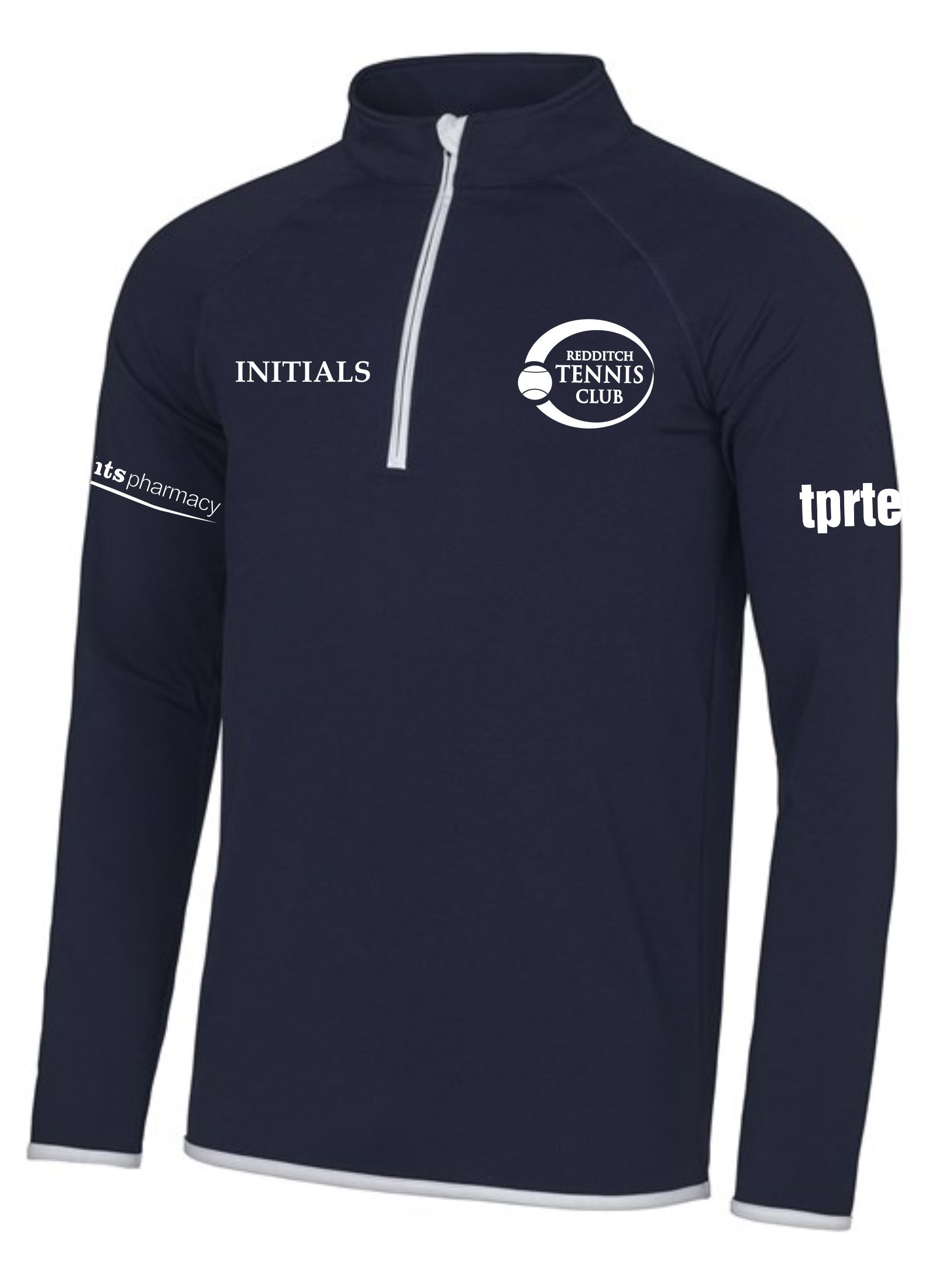 Redditch Tennis Club Men's Coolfit Warm-Up Top - Image 3